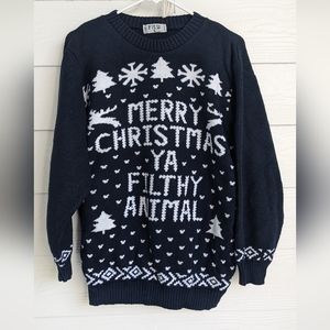 Merry Christmas ya Filthy Animal Ugly Christmas Sweater